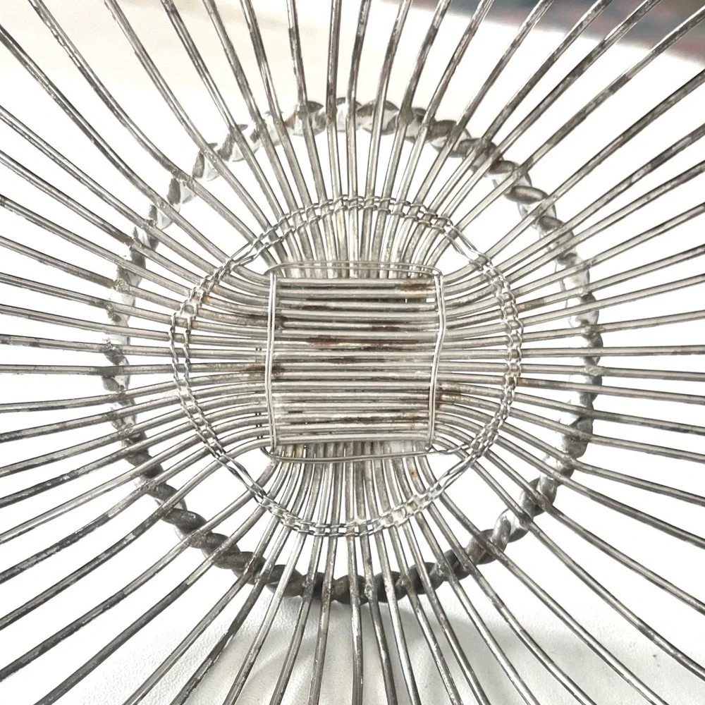 Antique Silver Wire Basket!